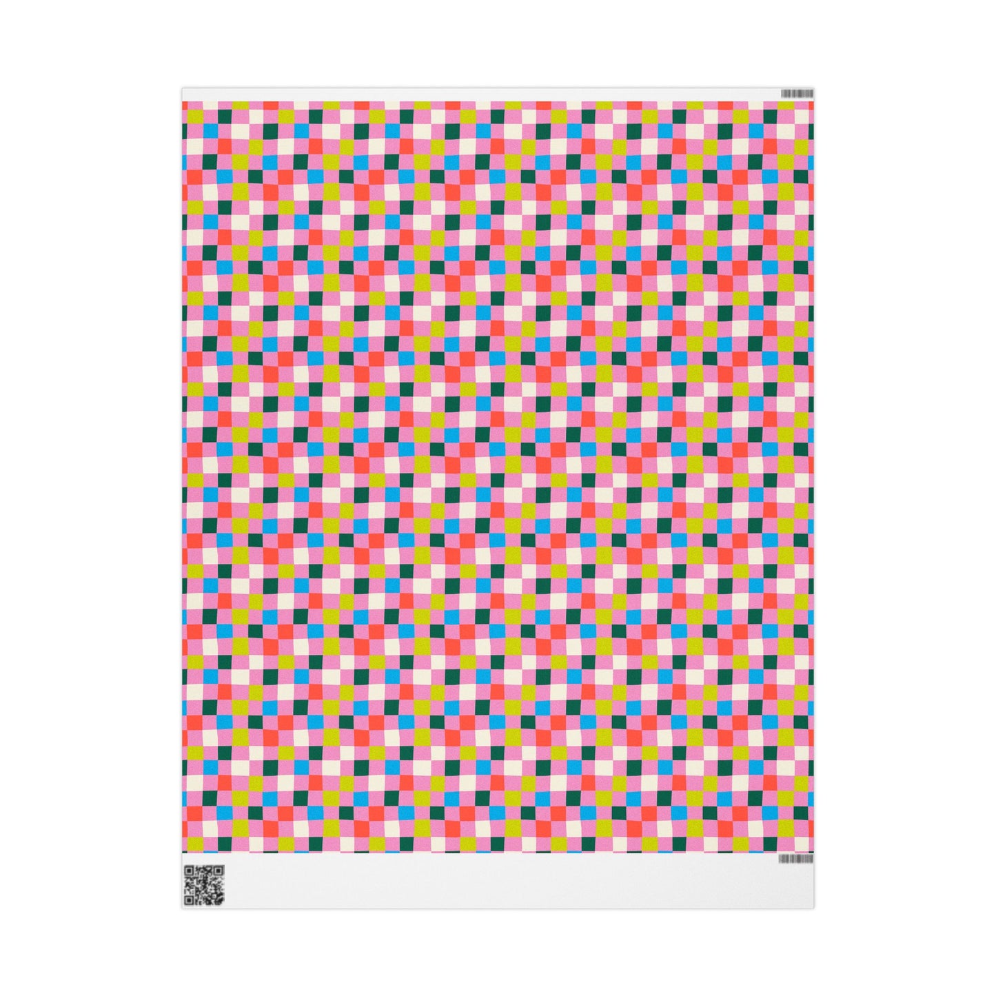 Bubblegum Grid Wrapping Paper