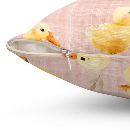 Ducky Daydream Throw Pillow