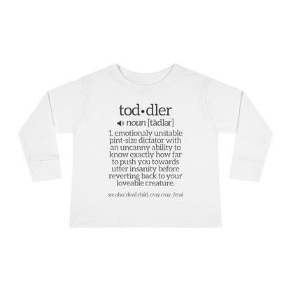 Toddler Definition Toddler Long Sleeve Tee