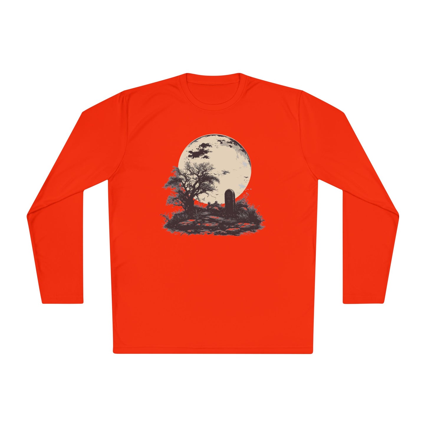 Halloween Grave Adult Long Sleeve Tee