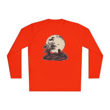 Halloween Grave Adult Long Sleeve Tee