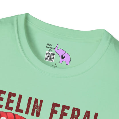 Feelin Feral (Wine) Adult T-shirt