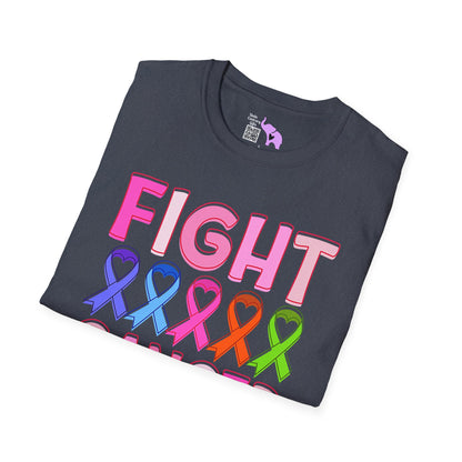 Fight Cancer in All Colors 6 Adult T-shirt