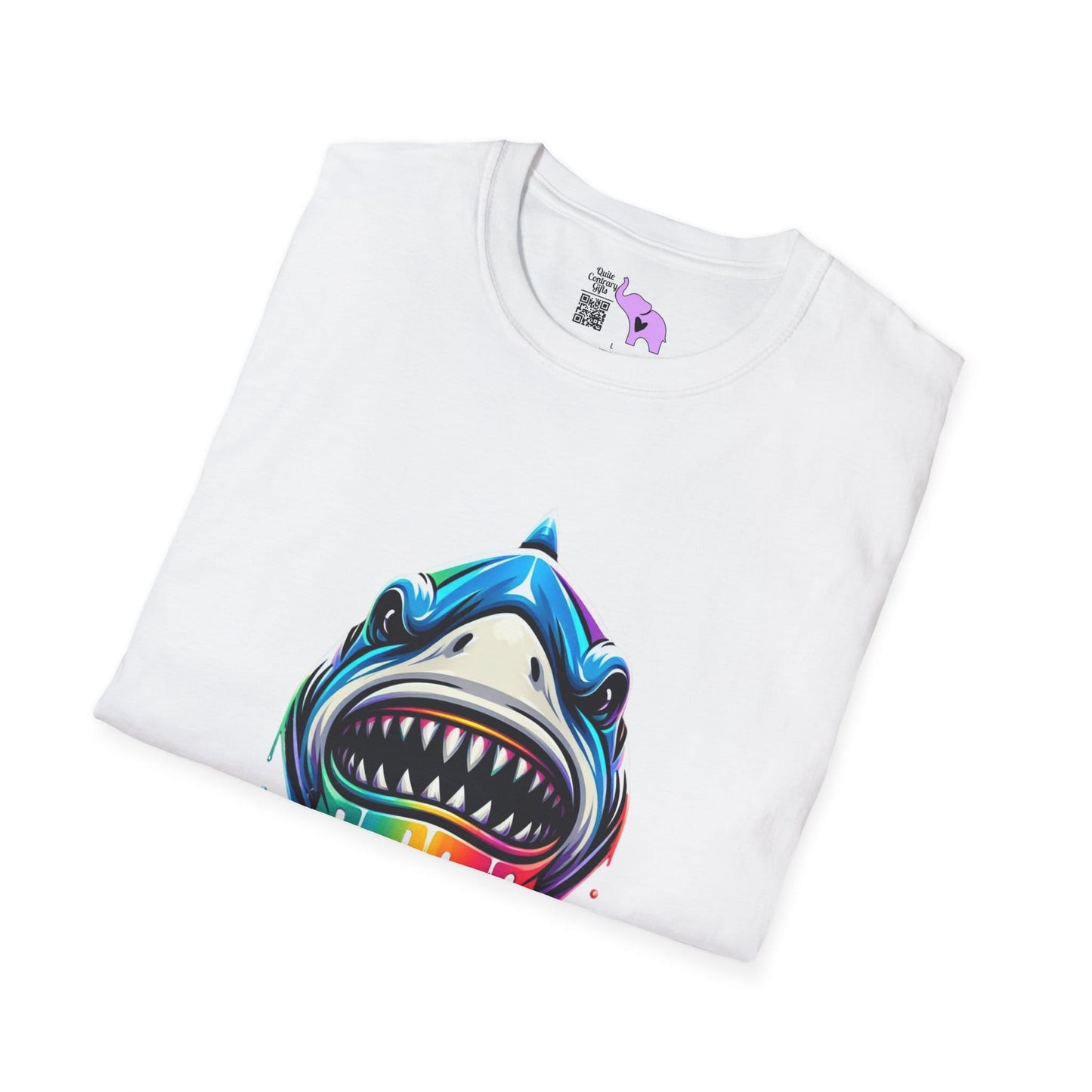 Colorful Shark Adult T-shirt
