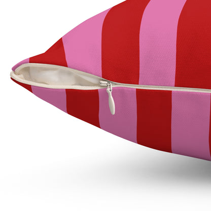 Be Mine Stripes Throw Pillow