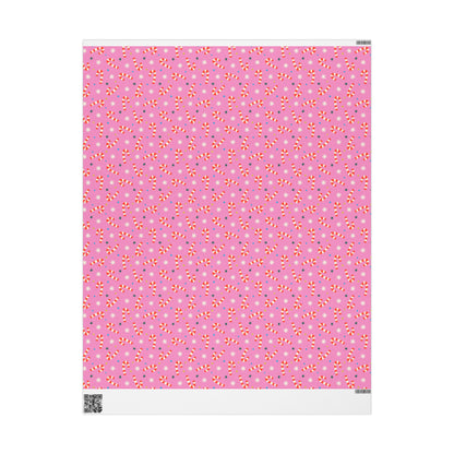 Peppermint Wishes Wrapping Paper