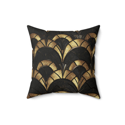 Gilded Elegance Throw Pillow