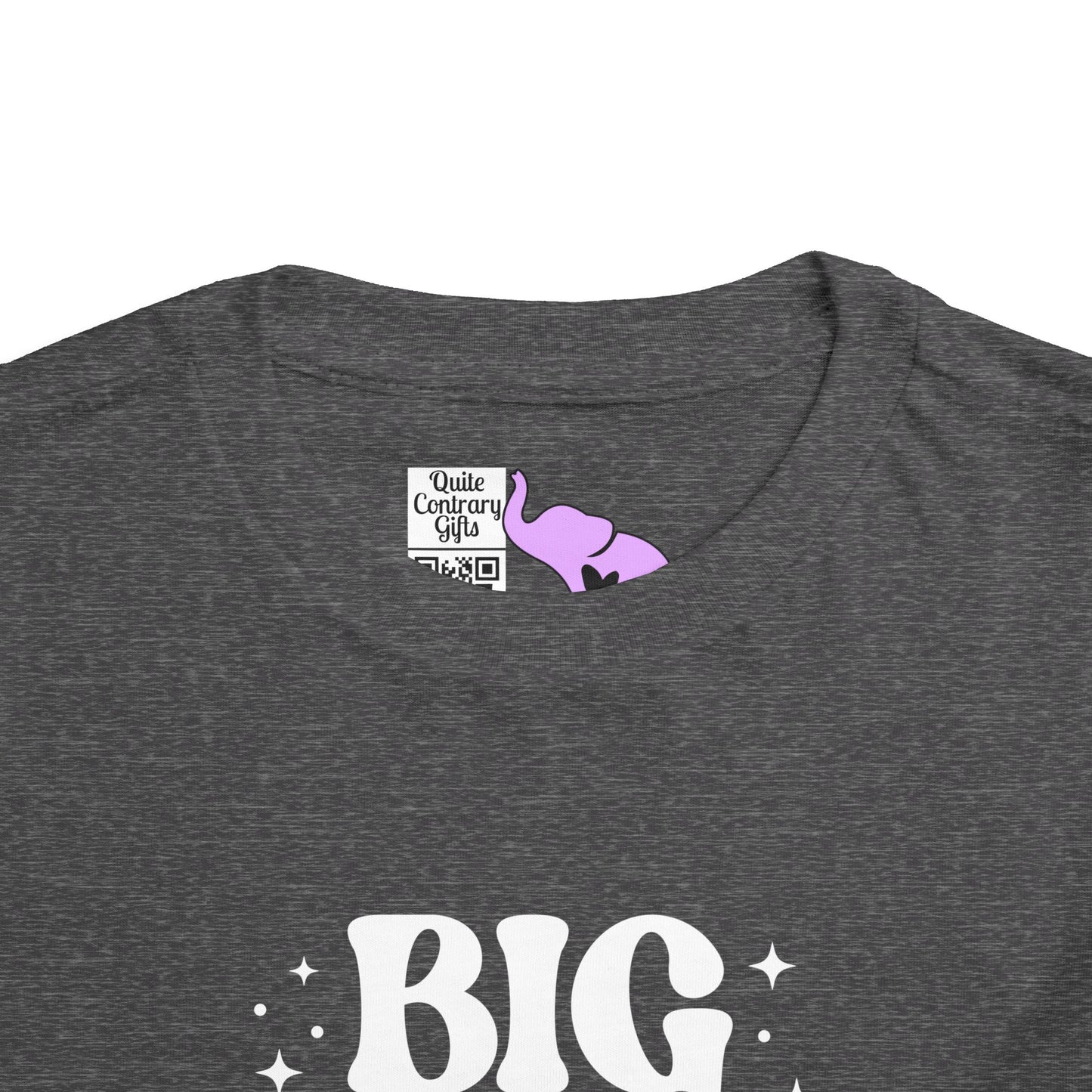 Big Sister Finally (Stars) Toddler Tee
