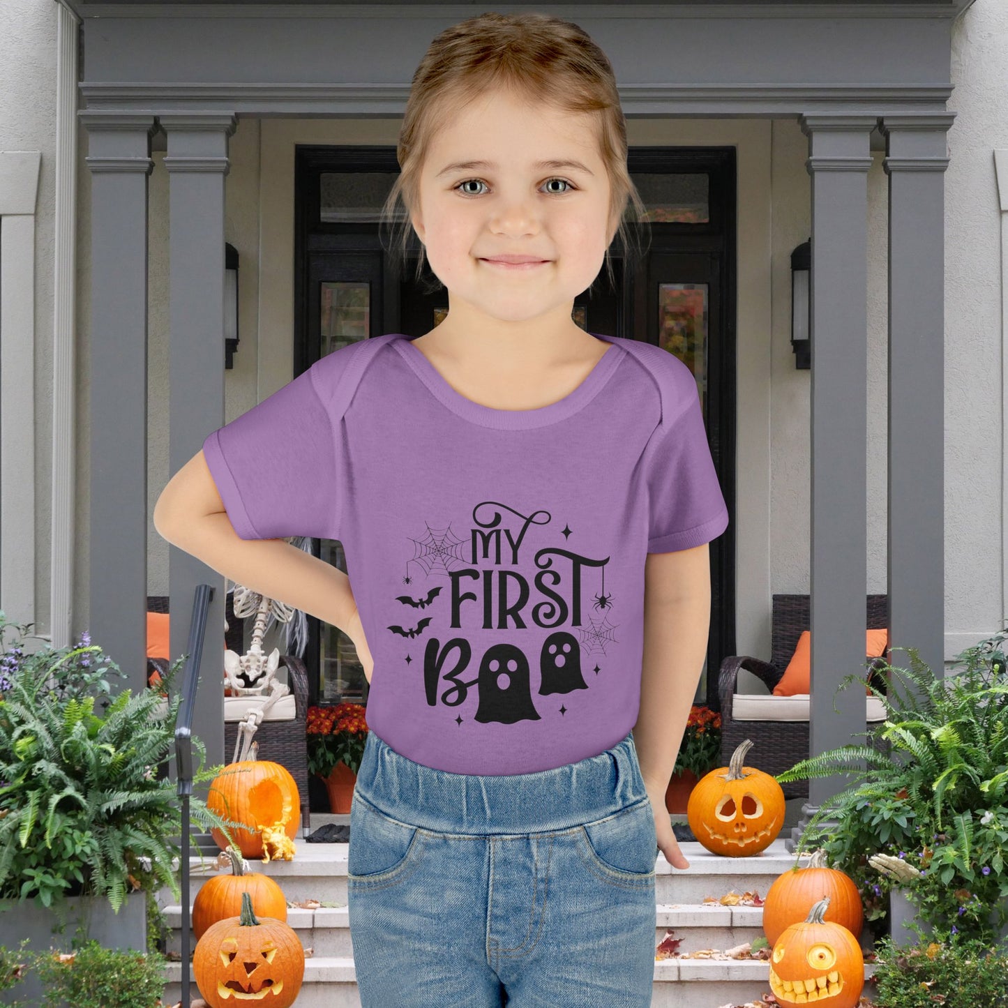 My First Boo Infant Baby Rib Bodysuit
