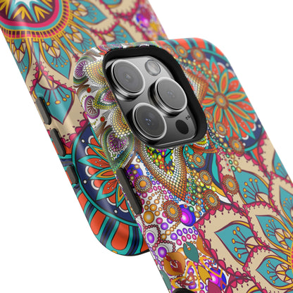 Colorful Mandala MagSafe® Compatible Tough Case for iPhone