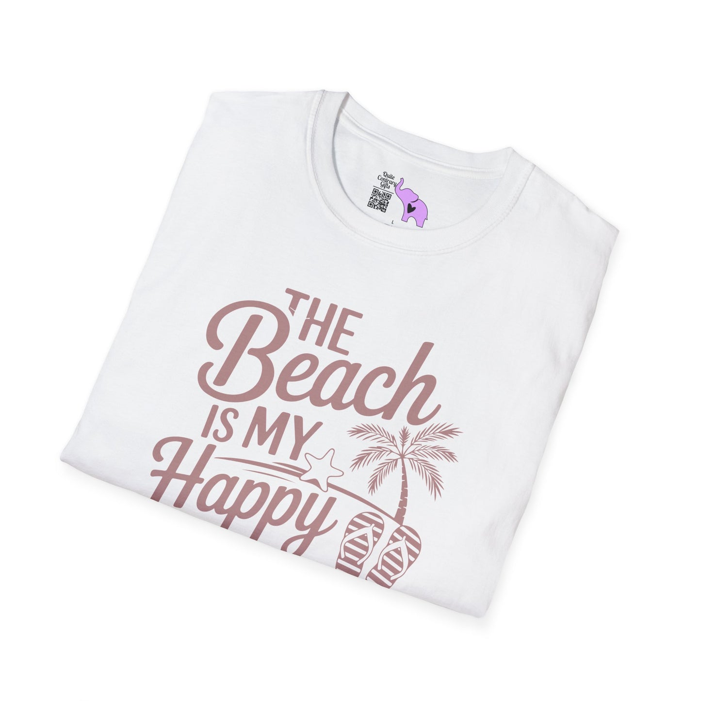 The Beach Is My Happy Place Adult T-shirt