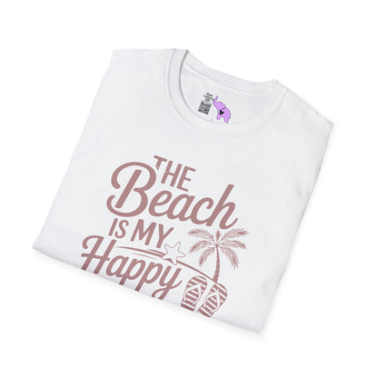 The Beach Is My Happy Place Adult T-shirt
