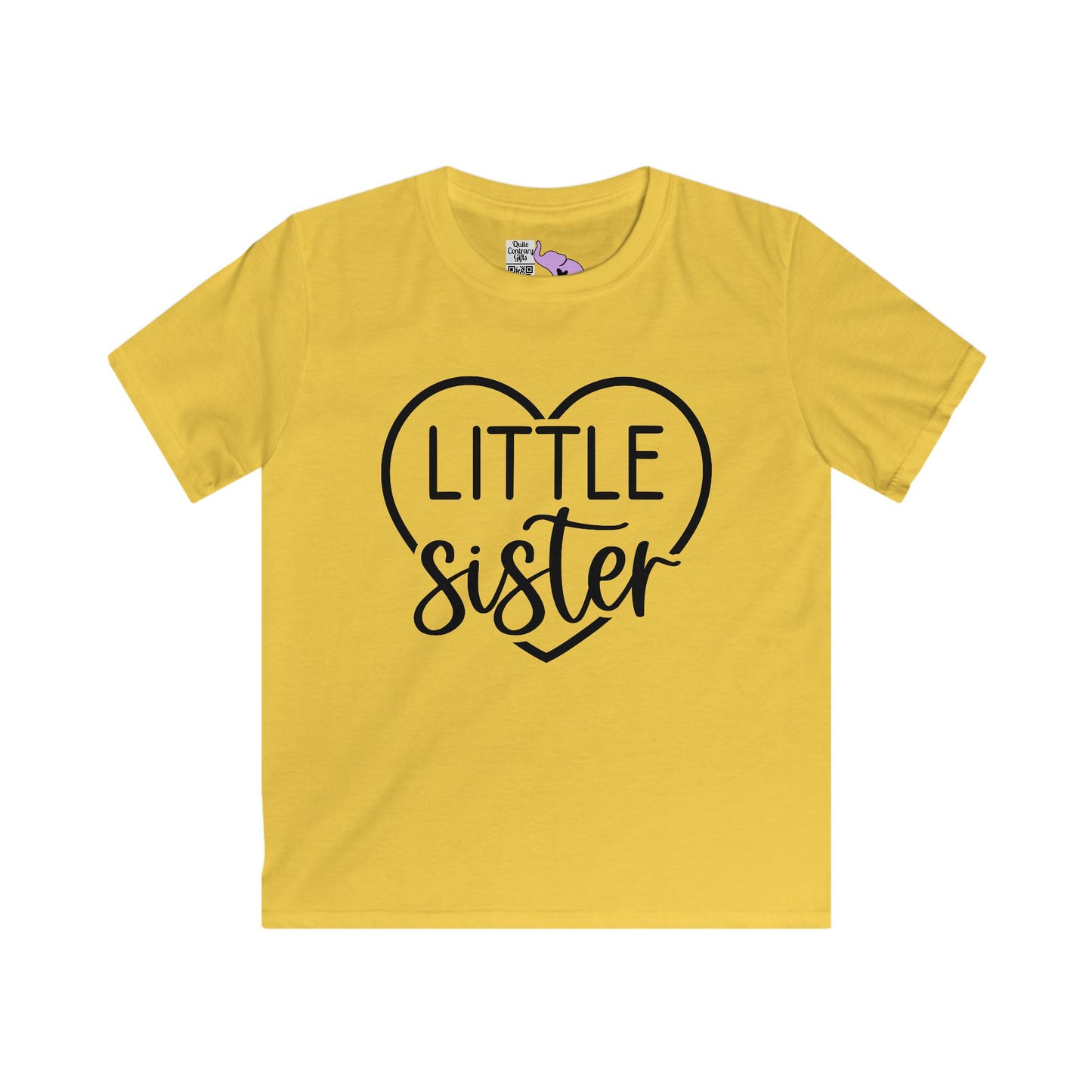 LIttle Sister (Heart) Youth Softstyle Tee