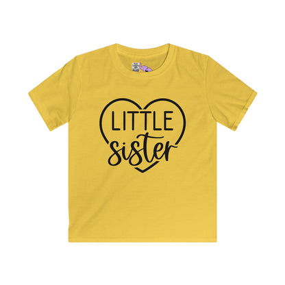 LIttle Sister (Heart) Youth Softstyle Tee