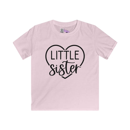 LIttle Sister (Heart) Youth Softstyle Tee
