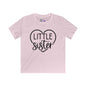 LIttle Sister (Heart) Youth Softstyle Tee