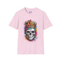 Colorful Crowned Skull Adult T-shirt