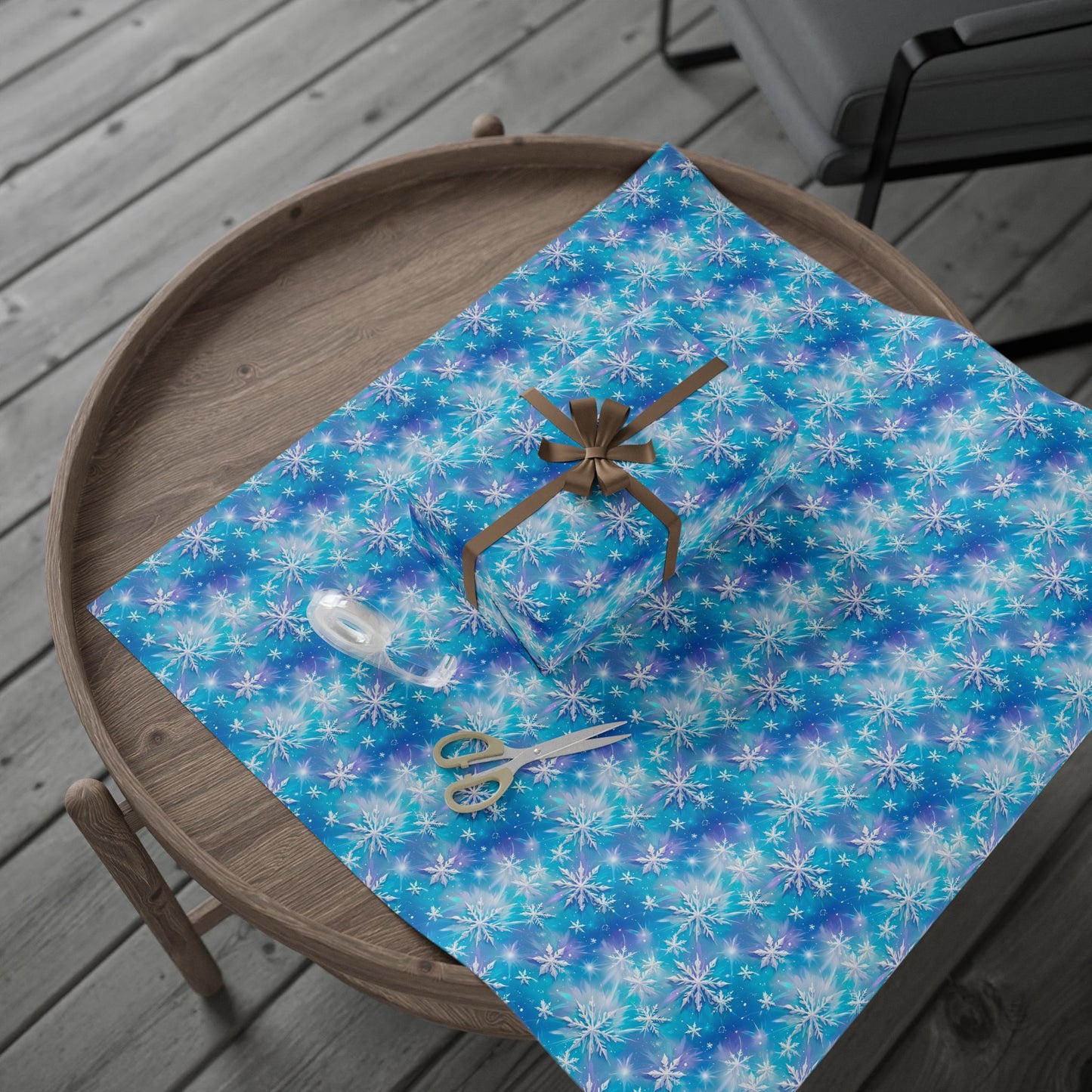 Frosted Elegance Wrapping Paper