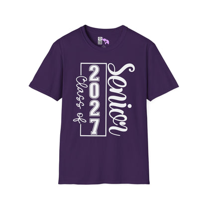 Vertical Class of 2027 Senior Adult T-shirt