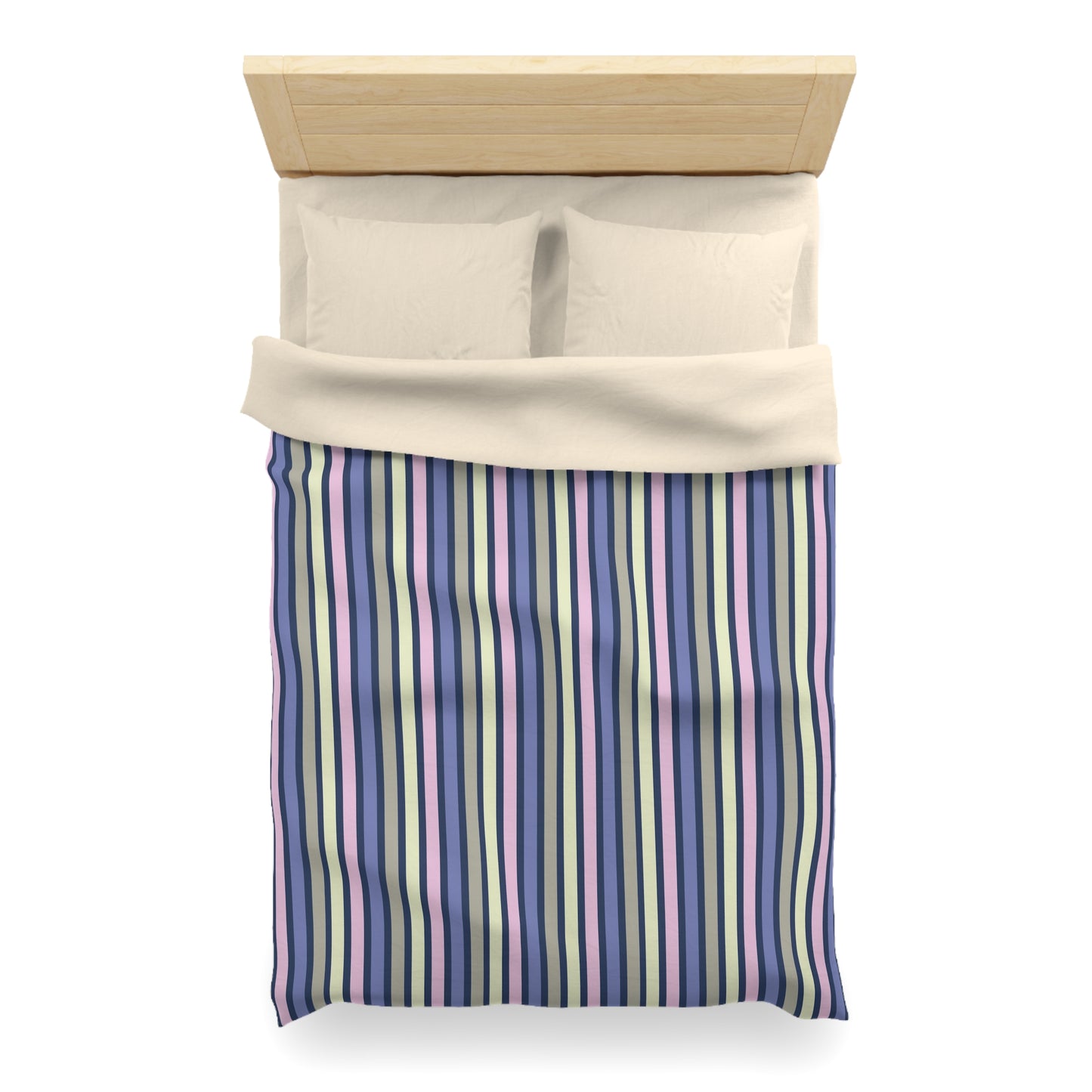 Earthy Stripes Microfiber Duvet Cover