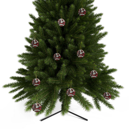 Jolly Santa Wishes Ceramic Ornaments - Set (1-20 pcs)