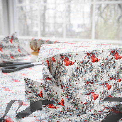 Crimson in the Snow Wrapping Paper