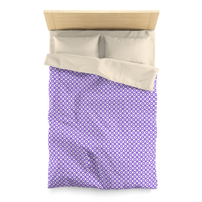 Purple Prism Garden Microfiber Duvet Cover
