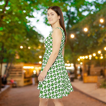 Emerald Star Garden Women's Skater Dress