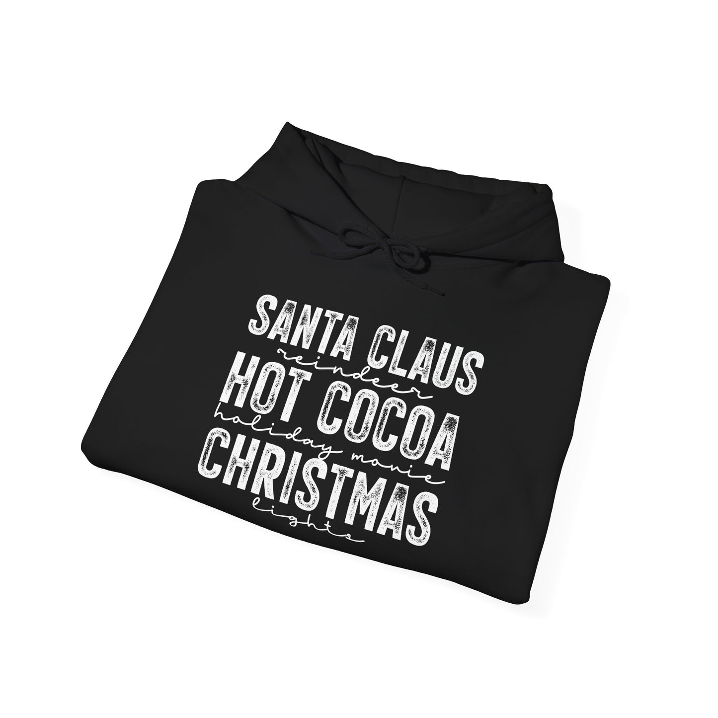 Santa Claus Hot Cocoa Christmas Adult Heavy Blend™ Hoodie
