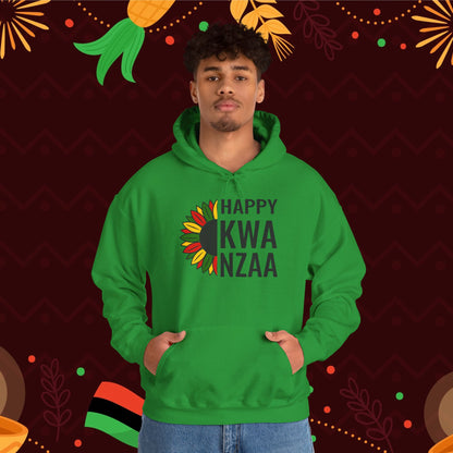 Happy Kwanzaa Sunflower Adult Heavy Blend™ Hooded Sweatshirt
