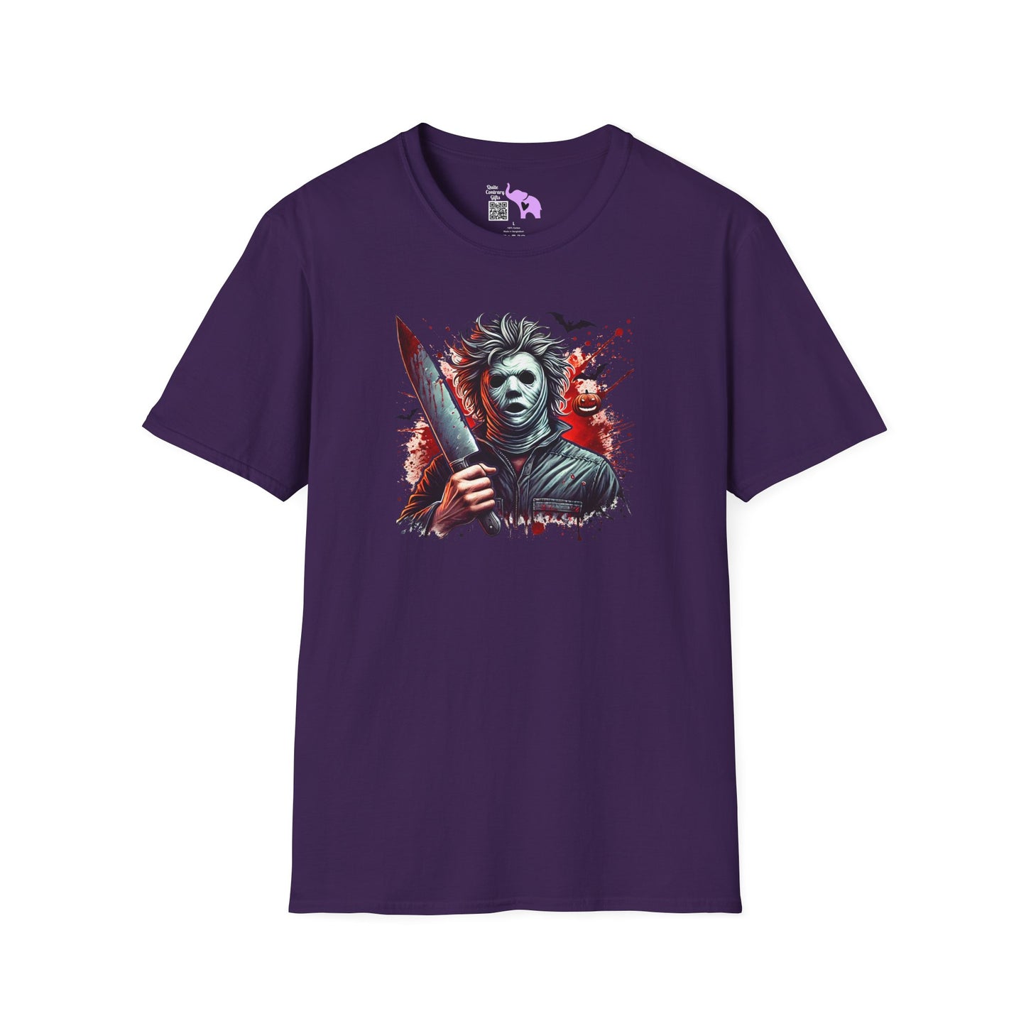 Creepy Halloween Slasher Adult T-shirt