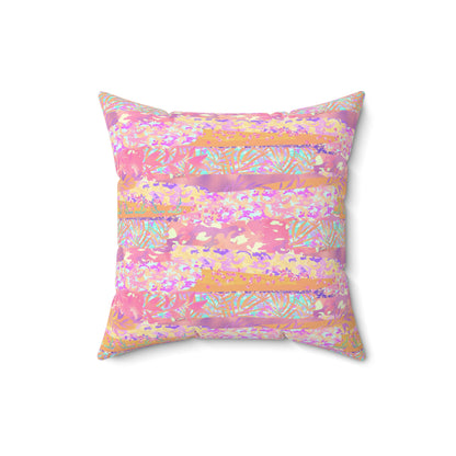 Wild Tropic Collage Throw Pillow
