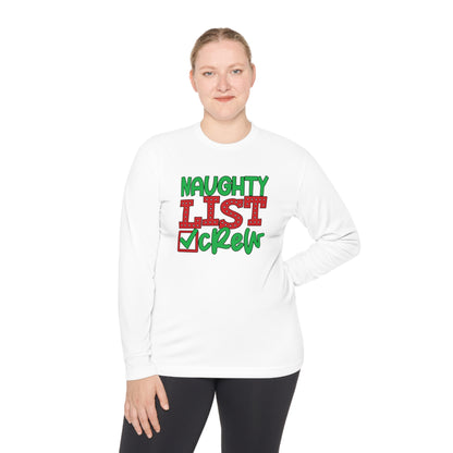 Naughty List Crew Adult Long Sleeve Tee