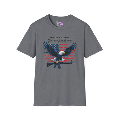 In God We Trust Guns Are Just Backup Adult T-shirt
