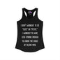 I Don't Workout To Be... Women's Ideal Racerback Tank