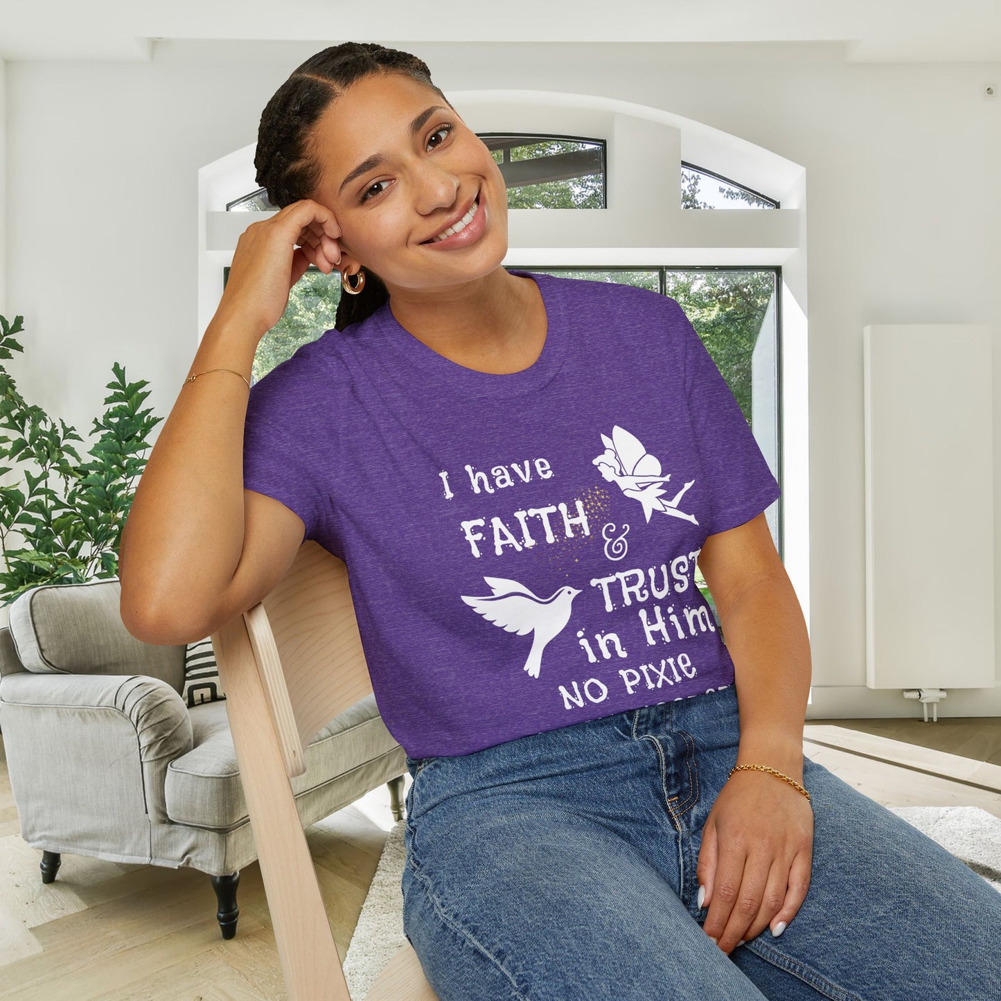 Faith Trust No PIxie Dust Adult T-shirt