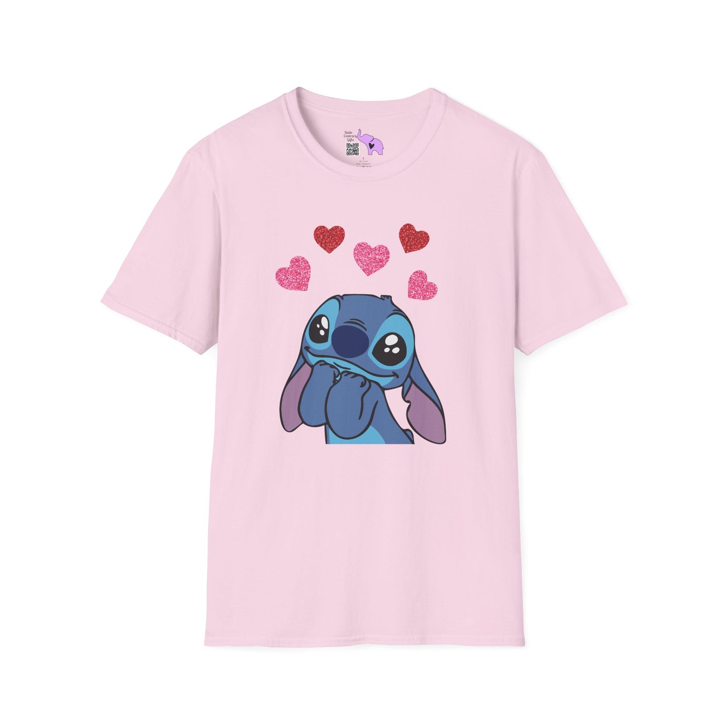 Stitch in Love Adult T-shirt