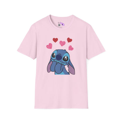 Stitch in Love Adult T-shirt