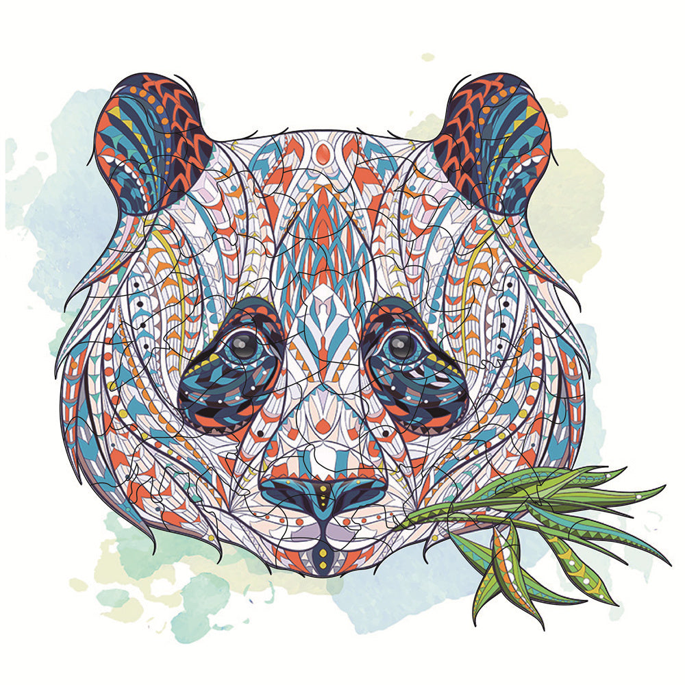 Artistic Panda Wooden Puzzle Collection