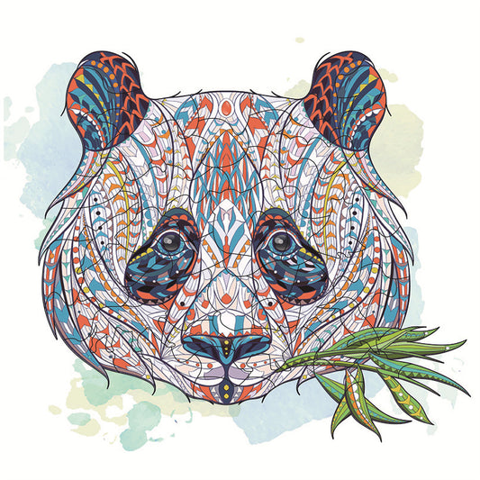 Artistic Panda Wooden Puzzle Collection