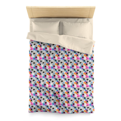 Watercolor Daisy Dream Microfiber Duvet Cover