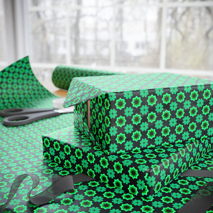 Clover Bloom Burst Wrapping Paper