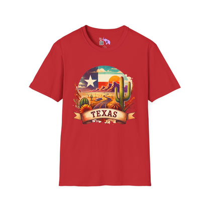 Texas Desert Roads Adult T-shirt