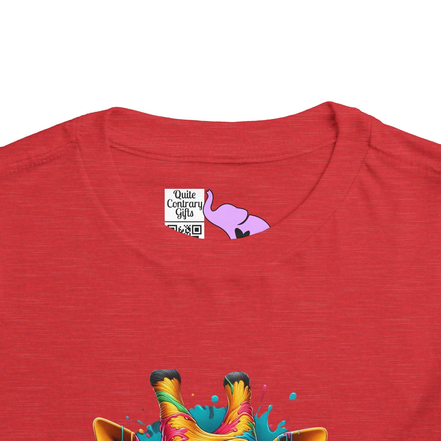 Colorful Giraffe Toddler Tee