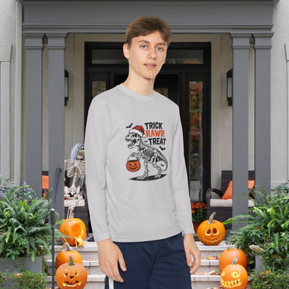 Trick Rawr Treat Youth Long Sleeve Tee