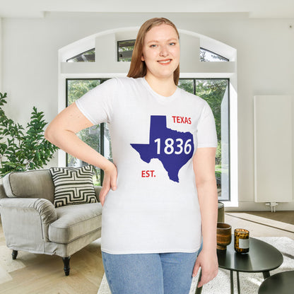 Texas Est. 1836 Adult T-shirt