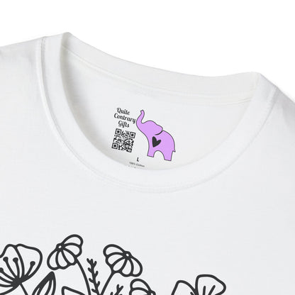 Just One More Chapter (Flowers and Open Book) Adult T-shirt