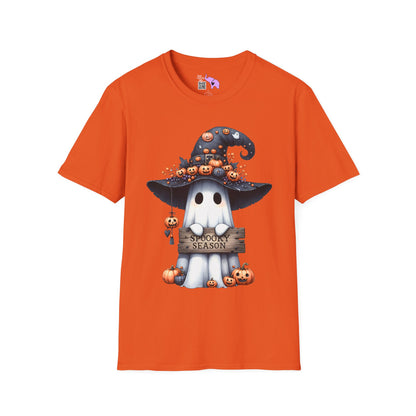 Spooky Season Cute Ghost Adult T-shirt