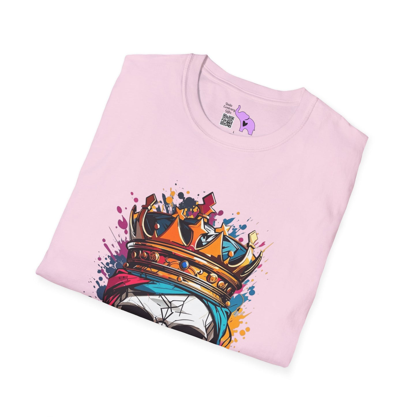 Colorful Crowned Skull Adult T-shirt