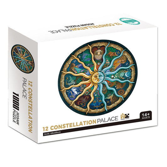 Zodiac Astrology Wooden Puzzle